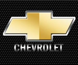 пазл Логотип Шевроле, американский автомобильный бренд